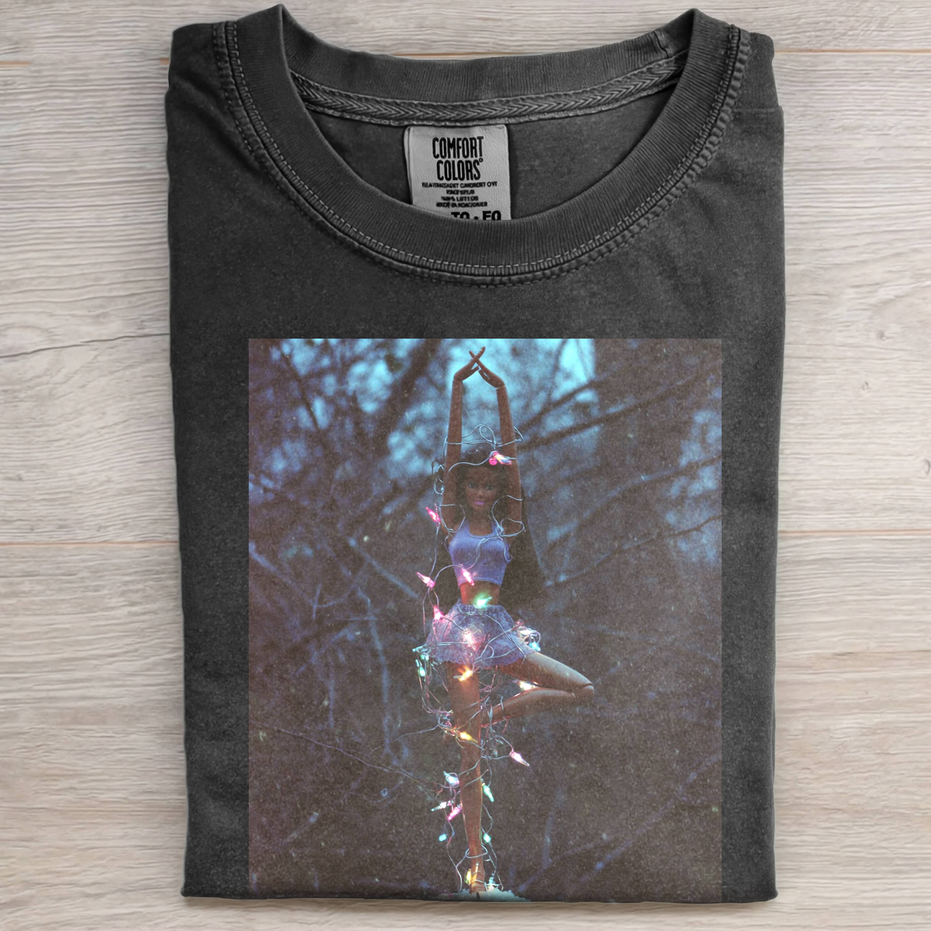 Funny Doll FaceCORE RETRO WITH COLORFUL LIGHTS TEE-ShawnCraft