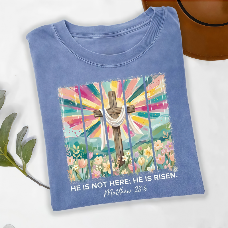 He Is Not Here He Is Risen T-Shirt-ShawnCraft