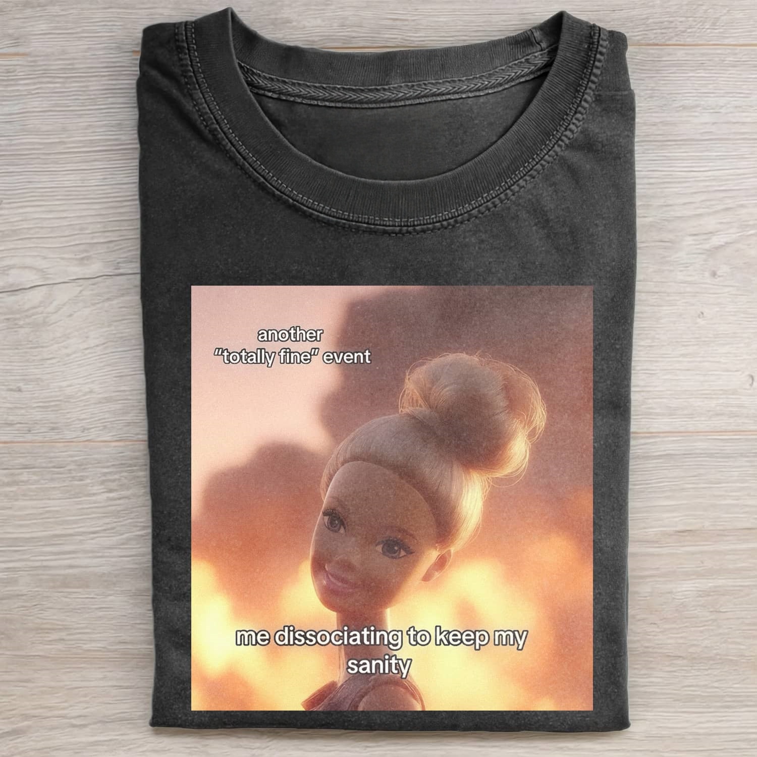 Funny Doll FaceCORE MEME MOOD ICON TEE