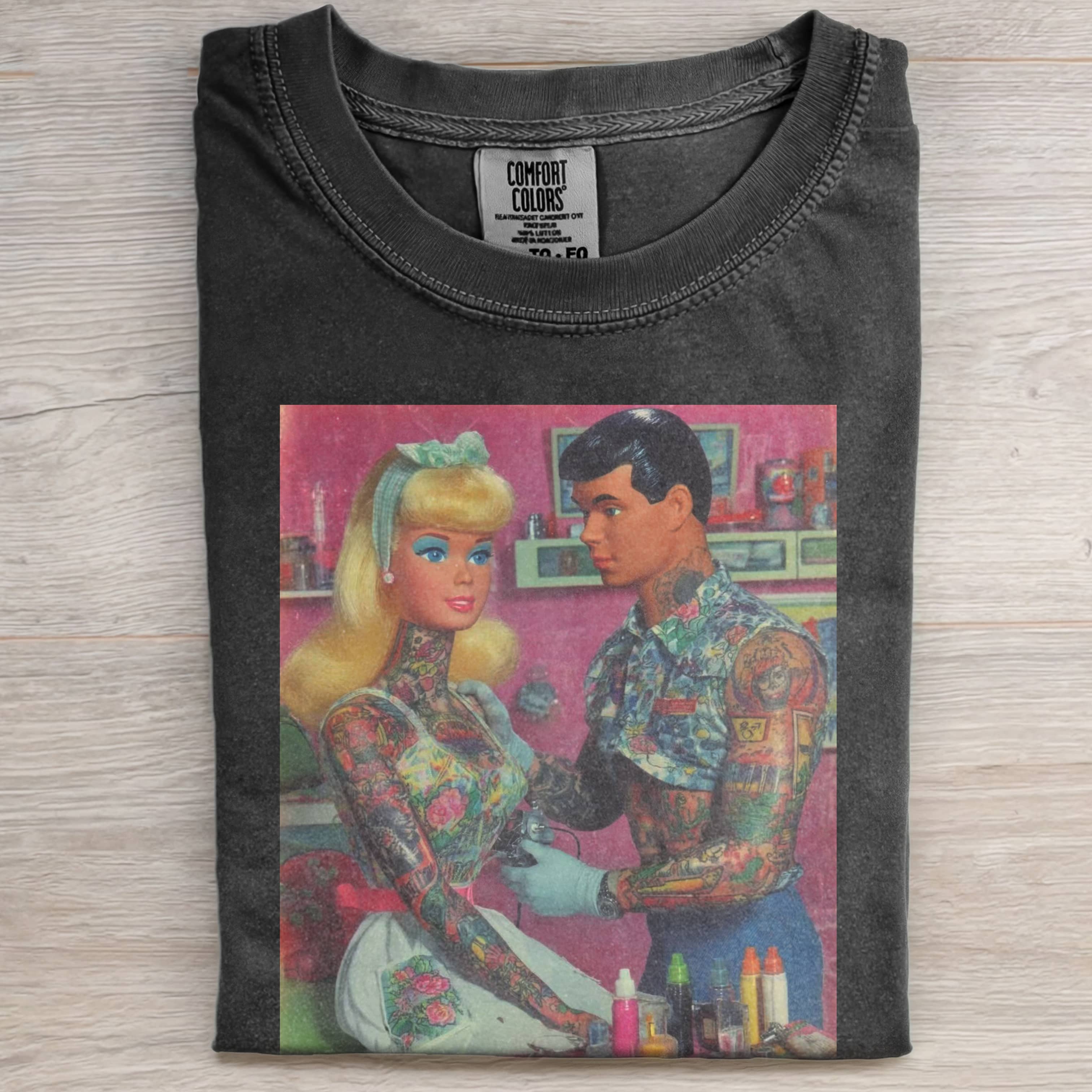 TATTOO ARTIST'S RETRO Funny Doll FaceCORE T-SHIRT-ShawnCraft