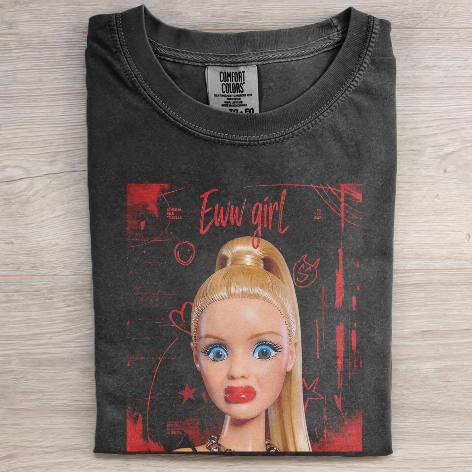 Funny Doll FaceCORE MEME MOOD ICON TEE-ShawnCraft