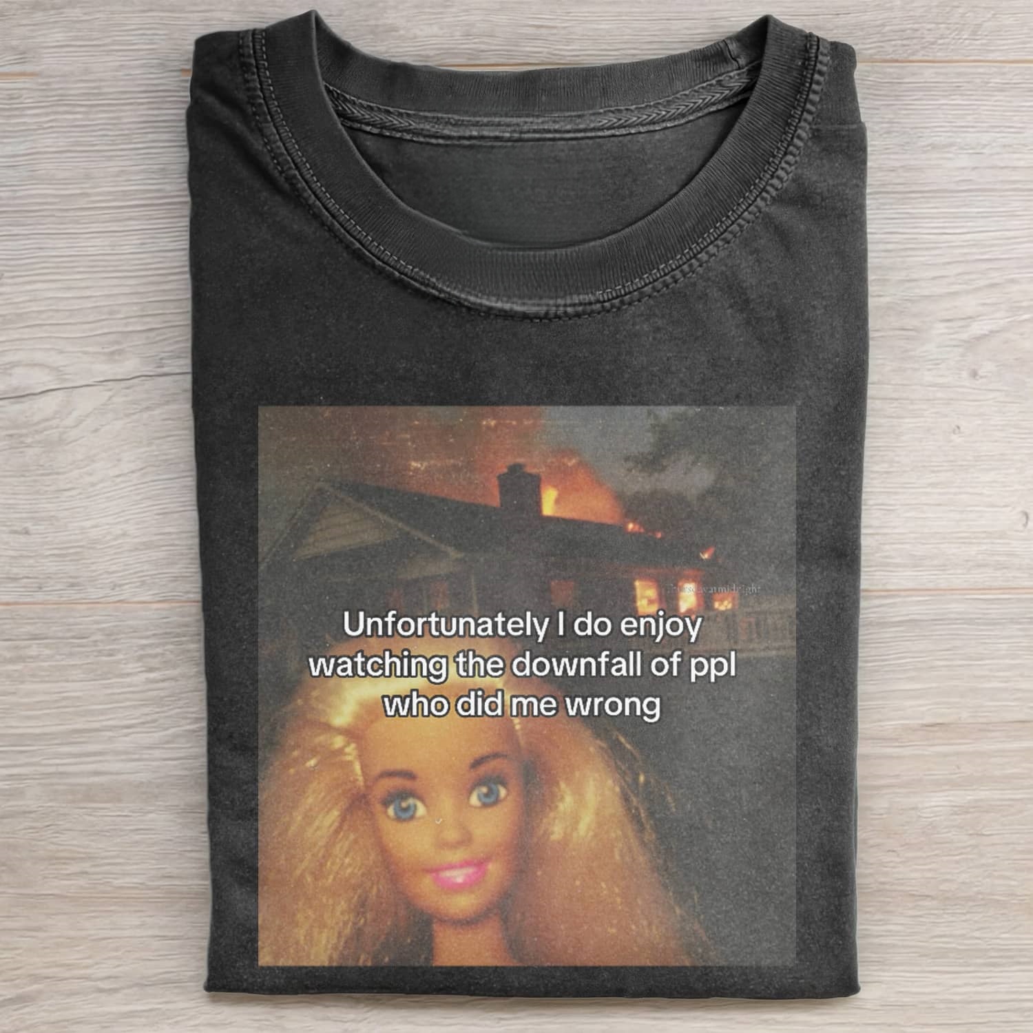 Funny Doll FaceCORE MEME MOOD ICON TEE