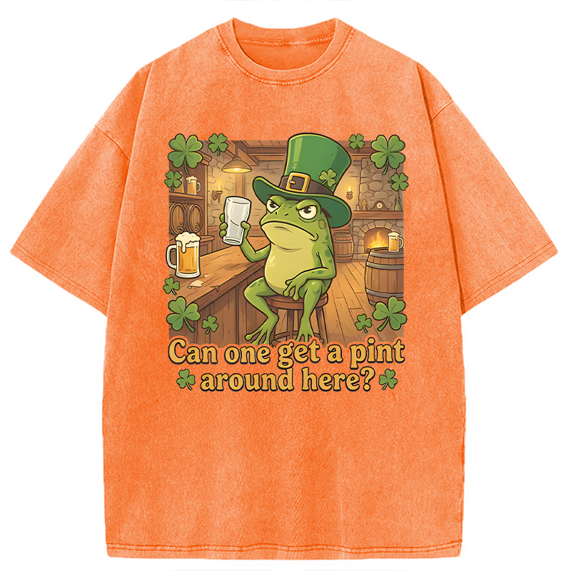 Can One Get a Pint Around Here Washed T-Shirt-ShawnCraft
