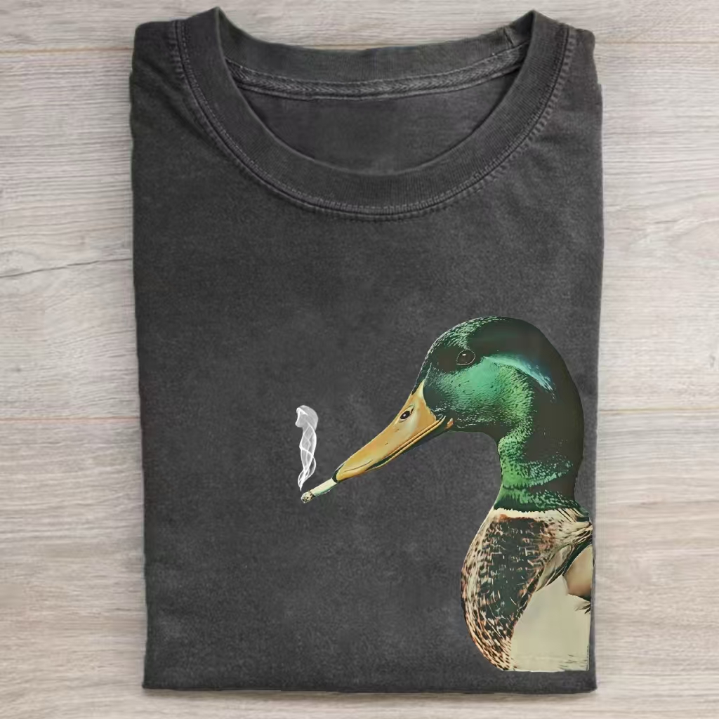 Mallard Smoking T-Shirt-ShawnCraft