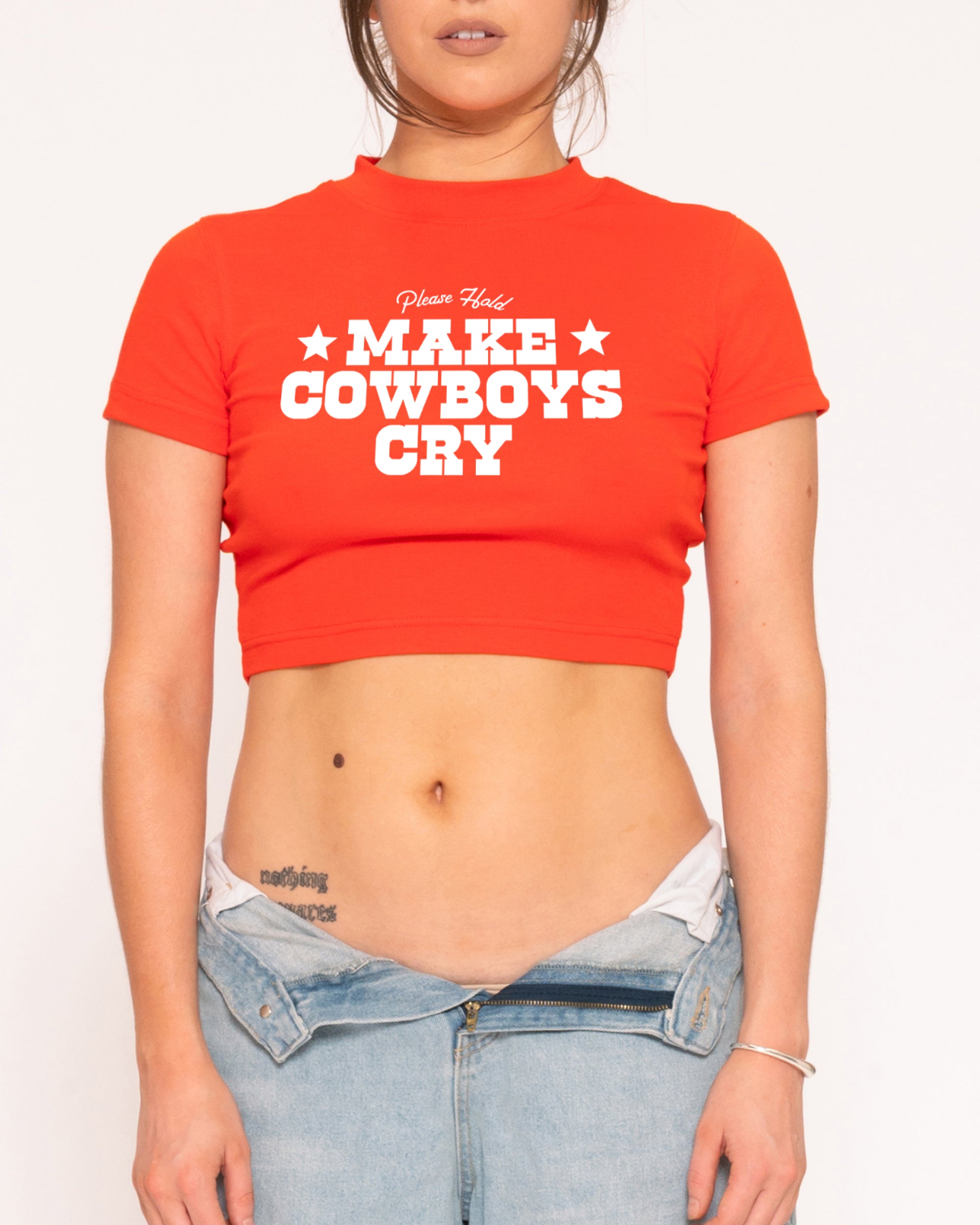 Make Cowboys Cry Baby Tee-ShawnCraft