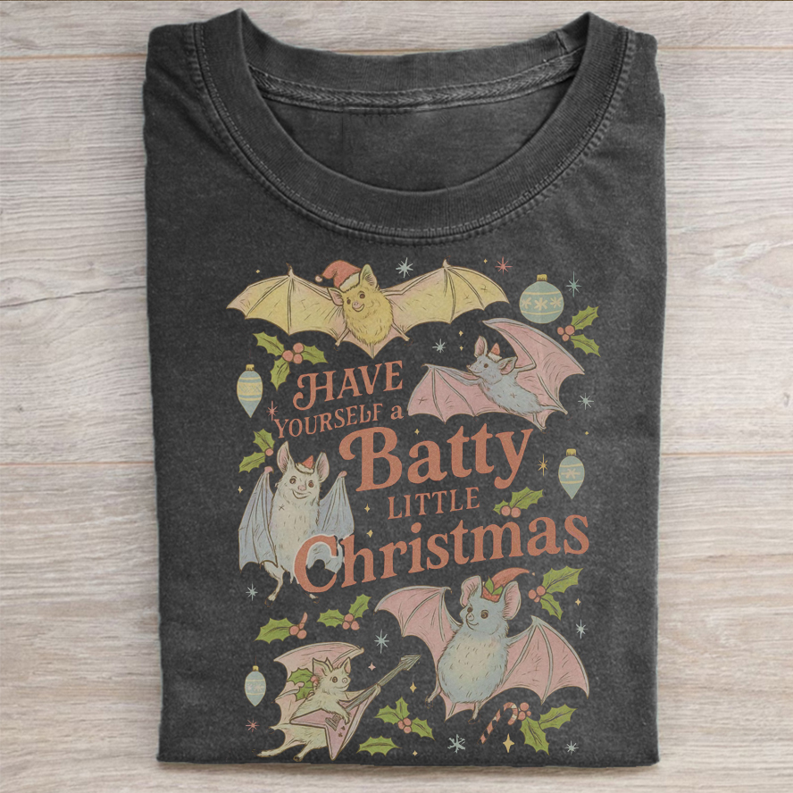 Bat Christmas  T-shirt-ShawnCraft
