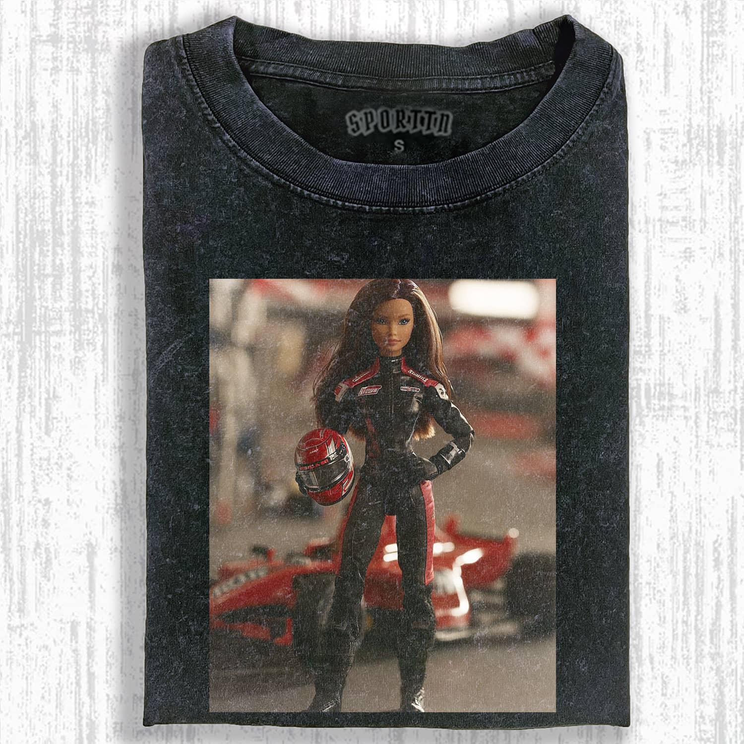 RACING DRIVER Funny Doll Face T-SHIRT-ShawnCraft