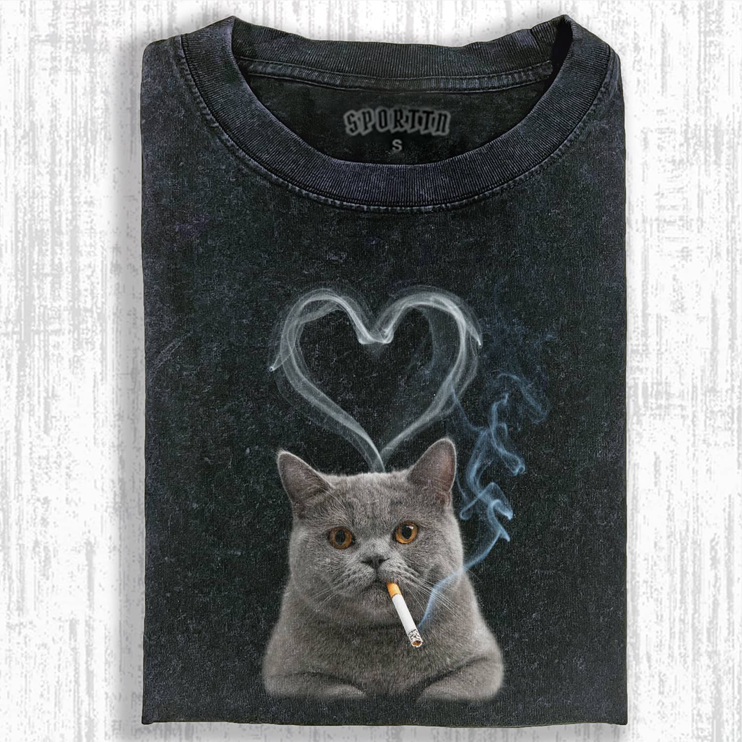 SMOKING CAT MEME T-SHIRT-ShawnCraft