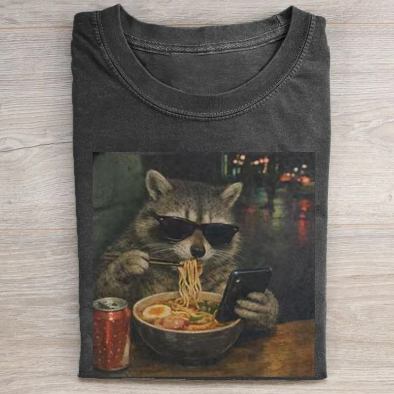 Raccoon Ramen T-shirt-ShawnCraft