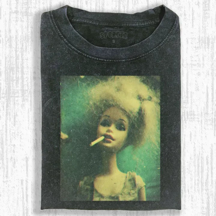 Funny Doll Face GIRL MEME T-SHIRT-ShawnCraft