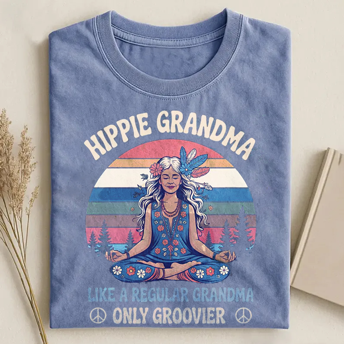 Groovy Hippie Grandma T-shirt-ShawnCraft