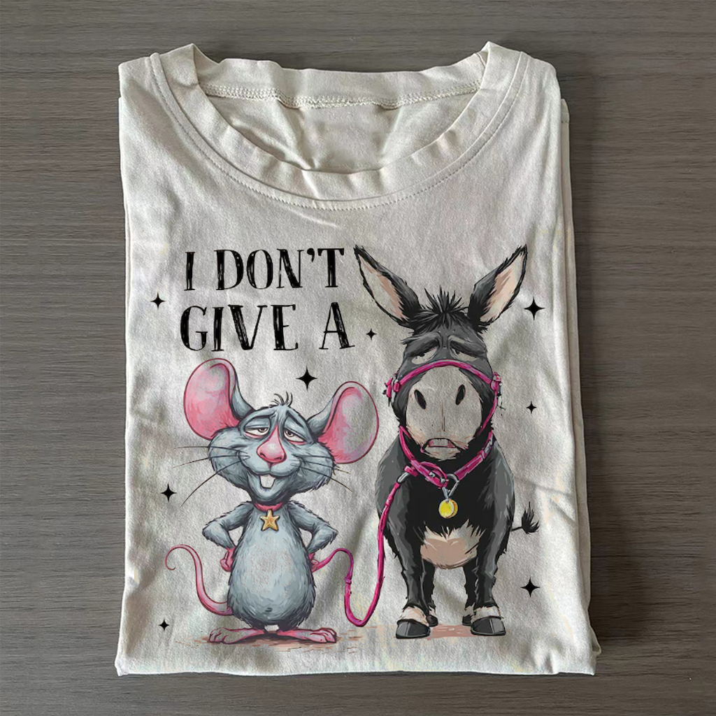 I don't give a rat's ass T-shirt-ShawnCraft