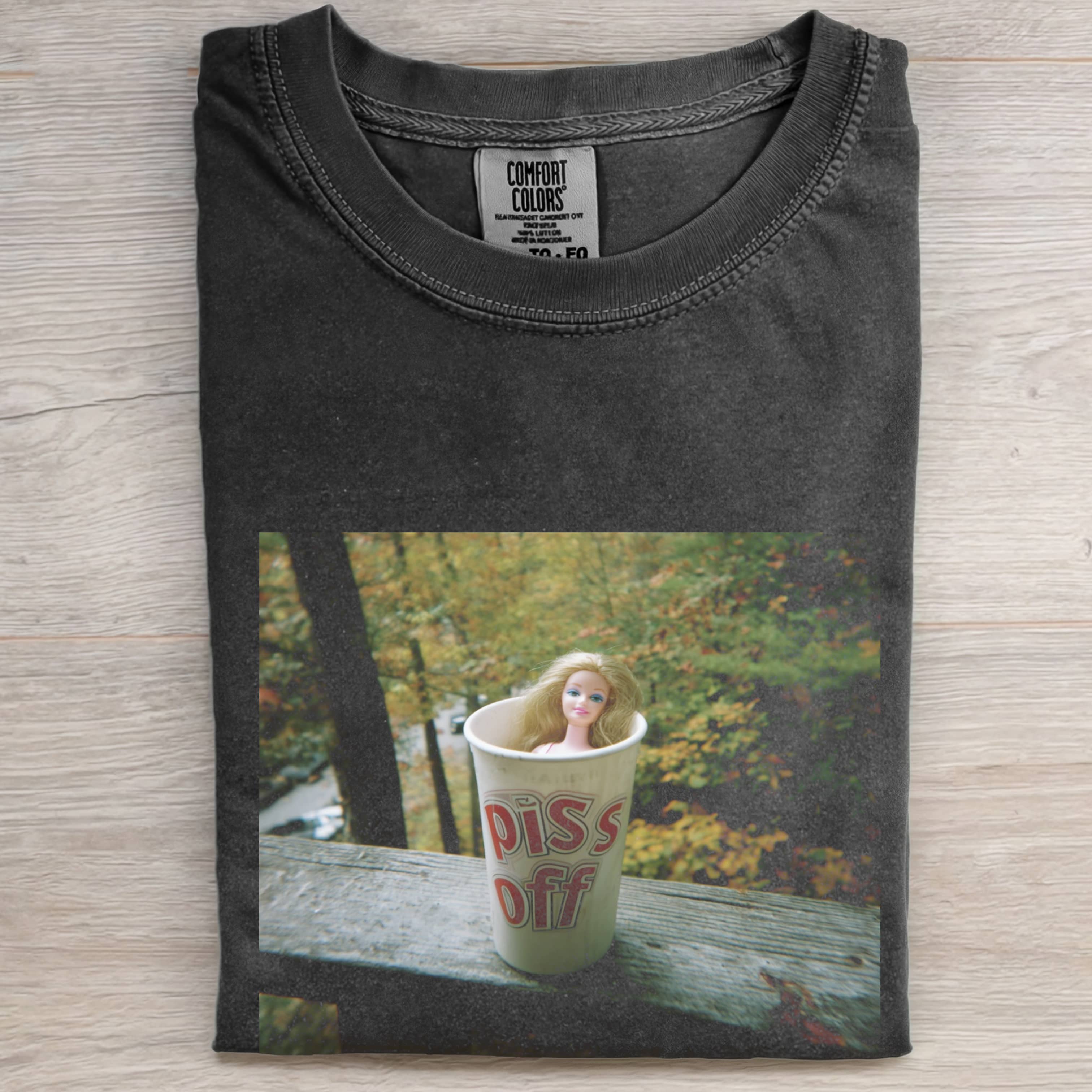 Funny Doll Face GIRL IN A CUP T-SHIRT-ShawnCraft