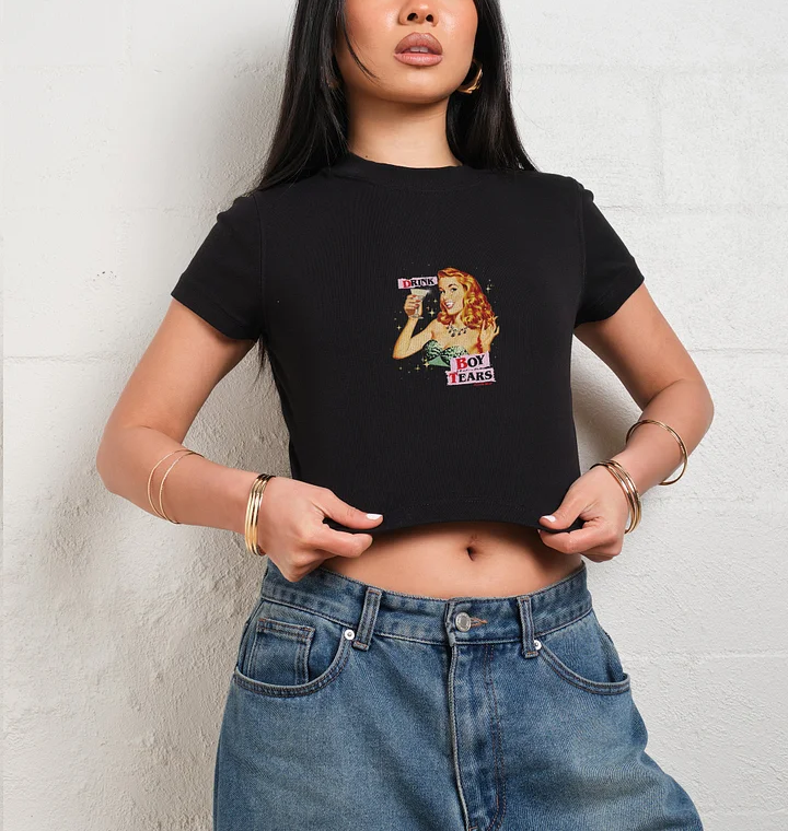 Drink Boy Tears Baby Tee-ShawnCraft