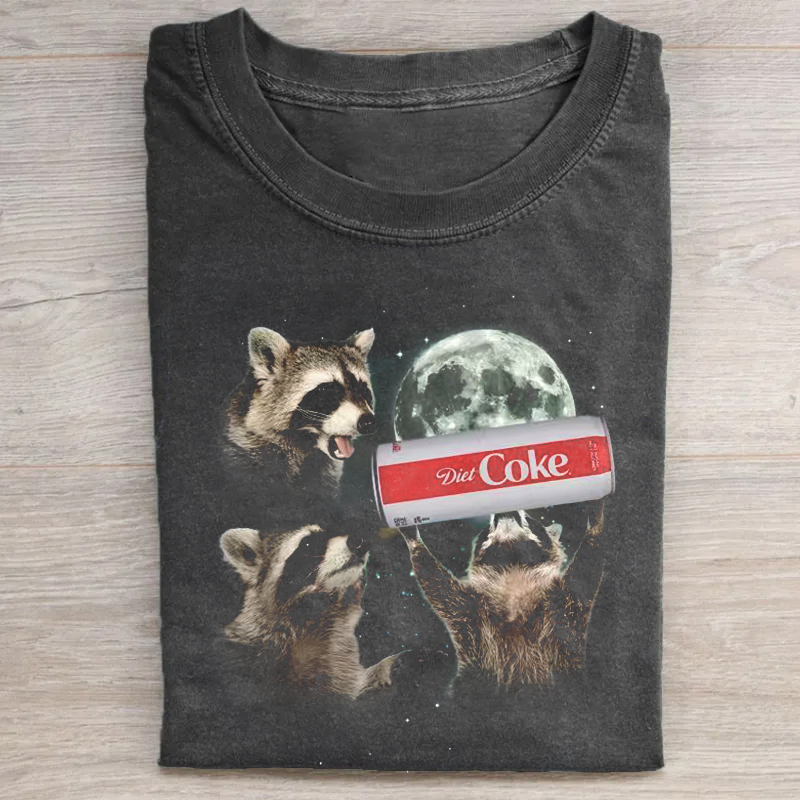 Funny Raccoon Diet Coke T-shirt-ShawnCraft