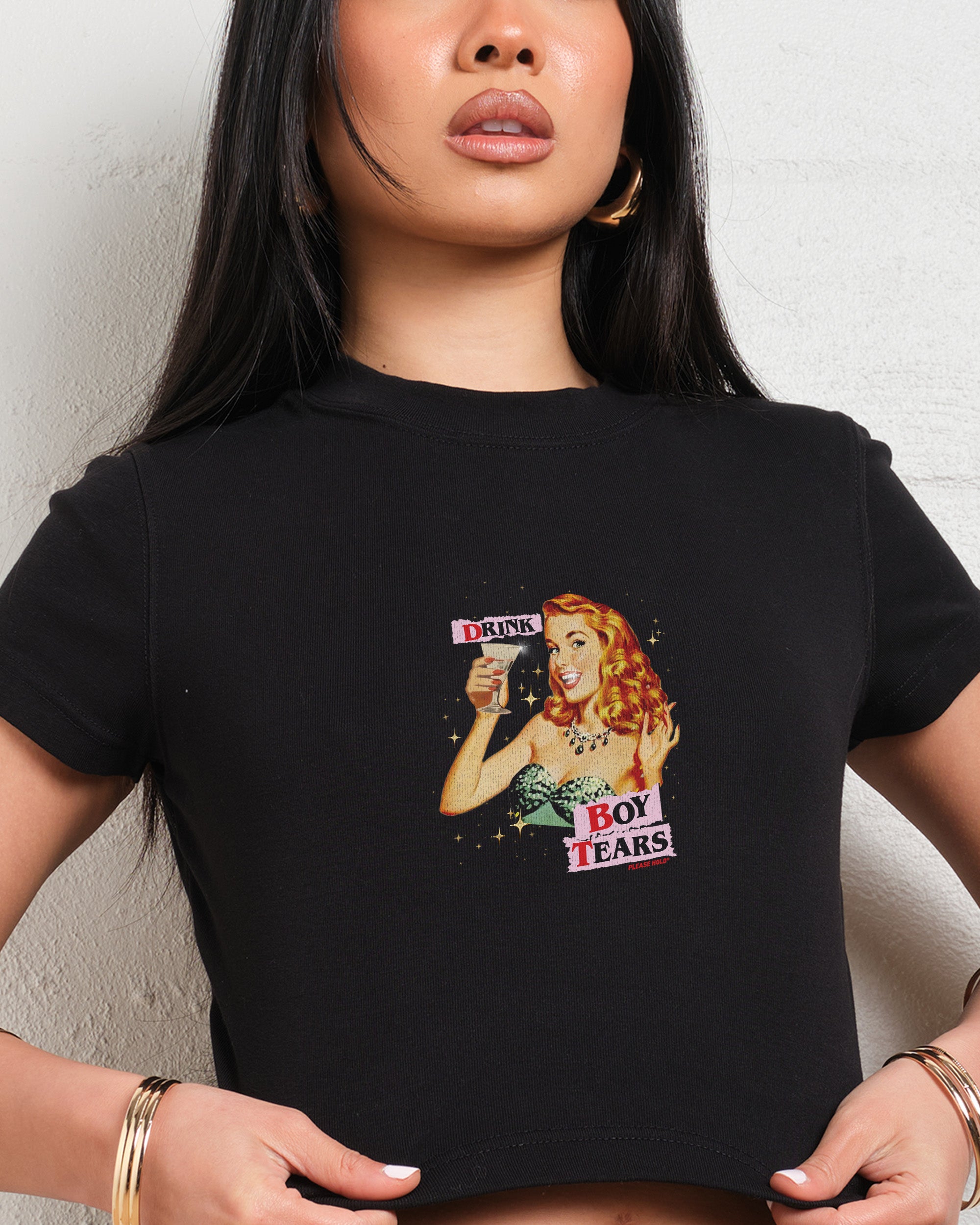 Drink Boy Tears Baby Tee-ShawnCraft