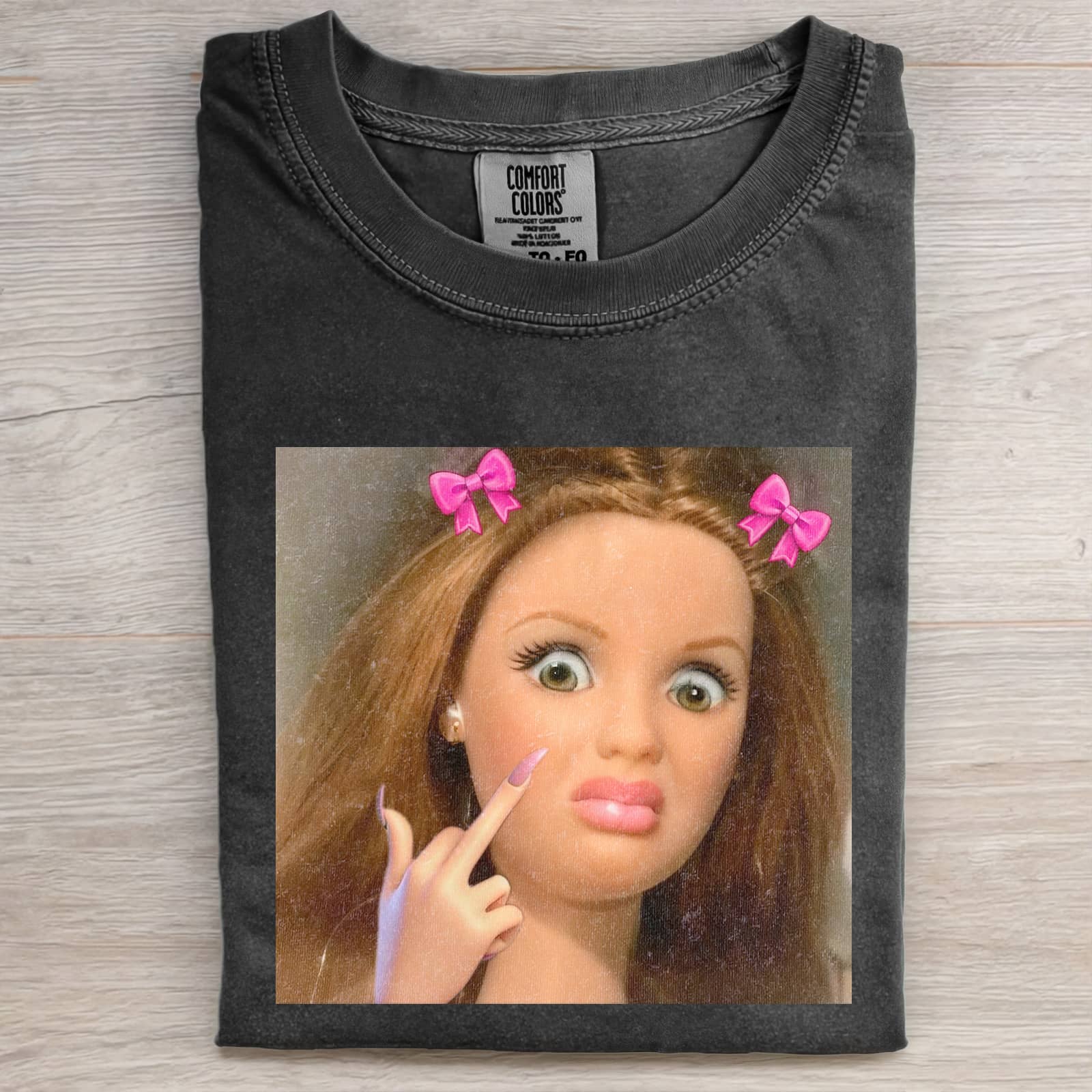 Funny Doll Face GIRL MEME T-SHIRT-ShawnCraft