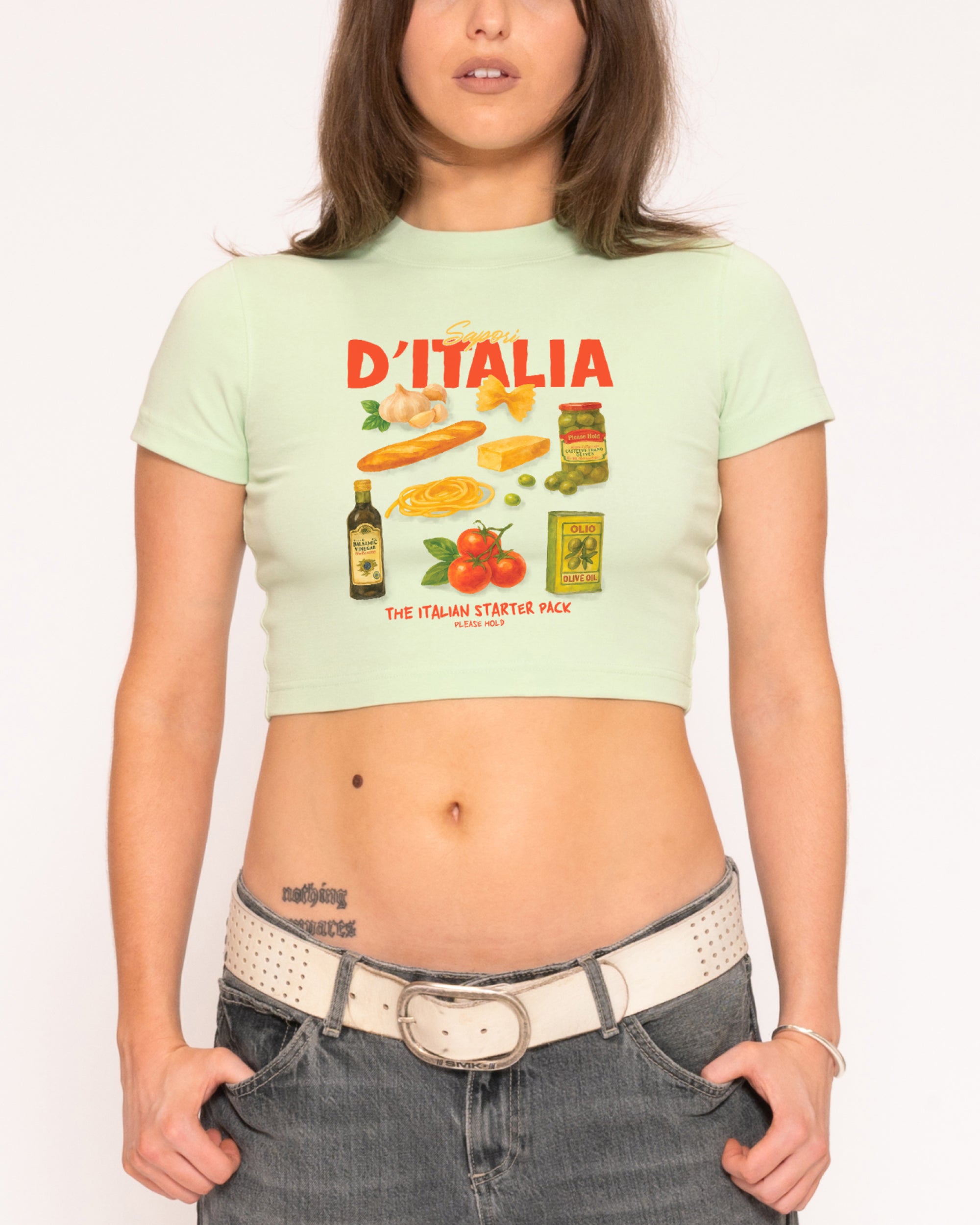Italian Starter Pack Baby Tee-ShawnCraft