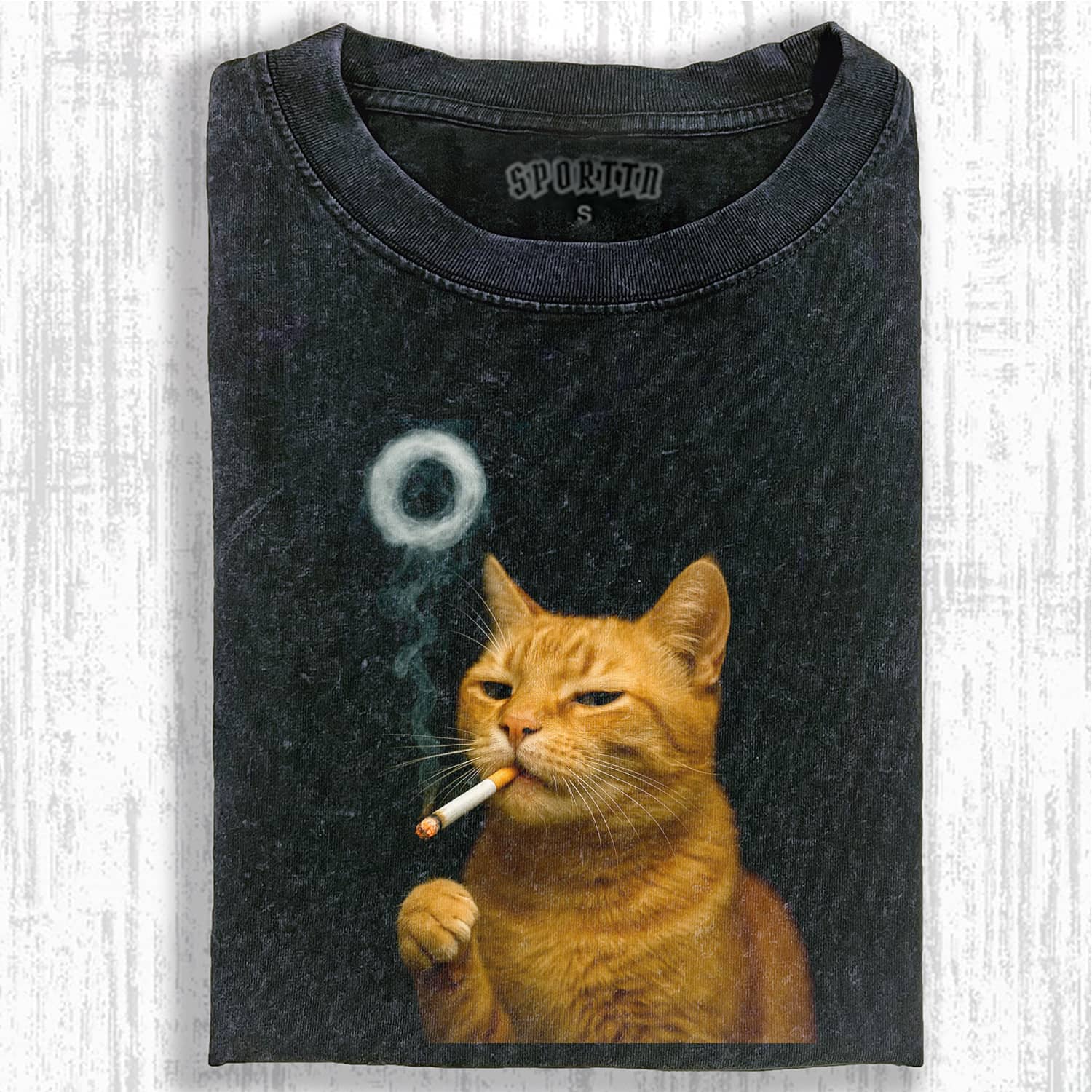 SMOKING CAT MEME T-SHIRT-ShawnCraft