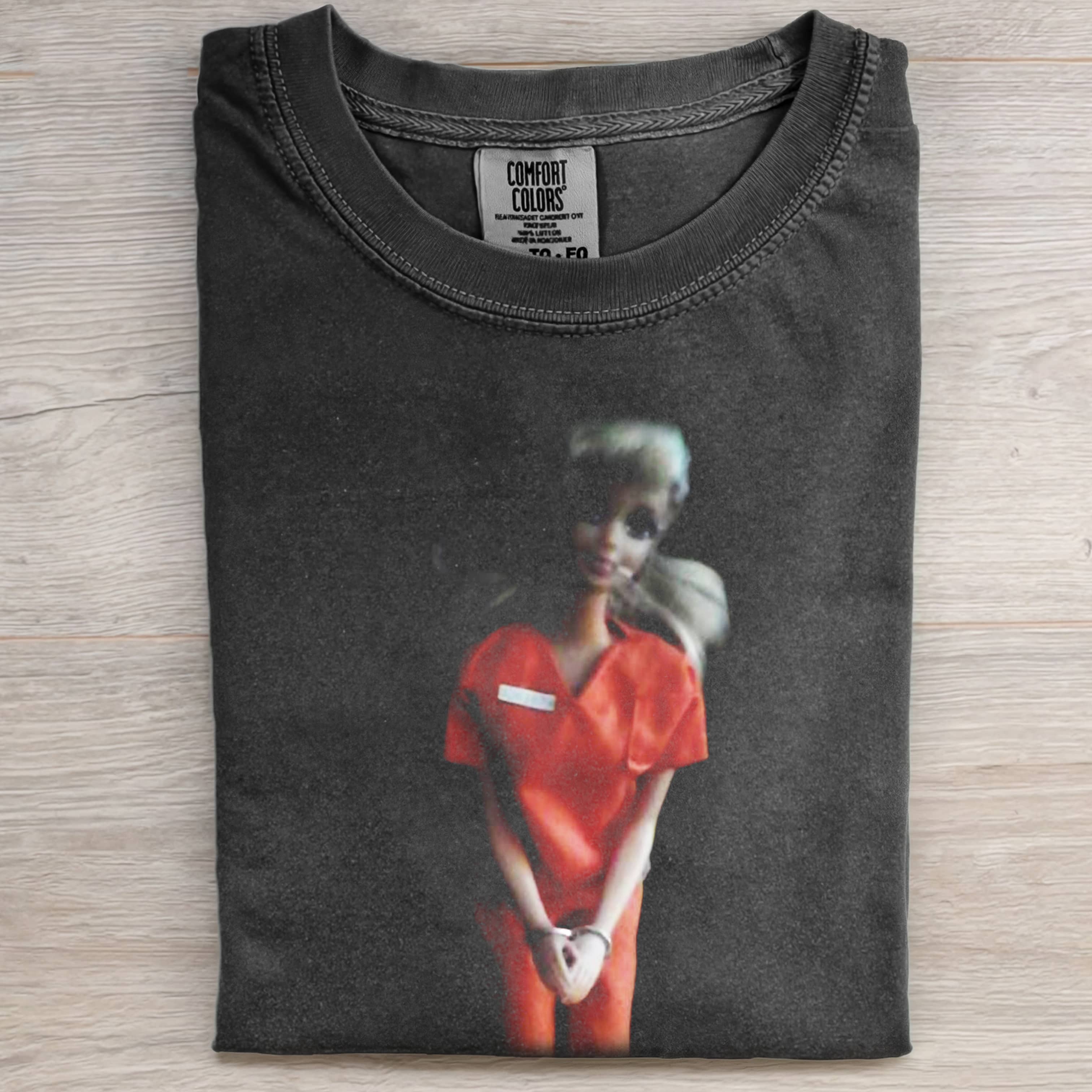 PRISONER Funny Doll FaceCORE MEME TEE-ShawnCraft