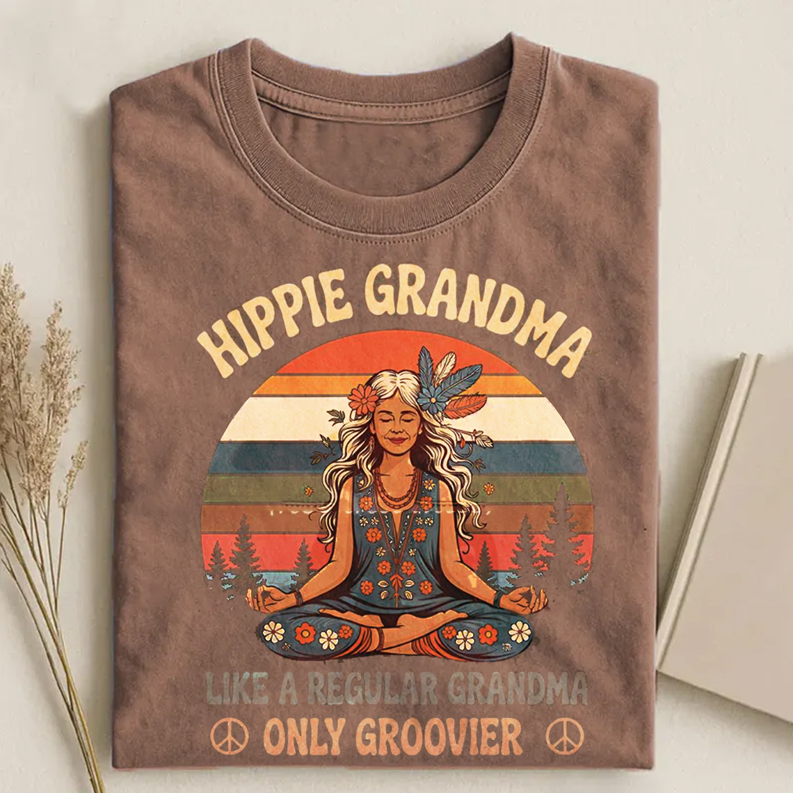 Groovy Hippie Grandma T-shirt-ShawnCraft