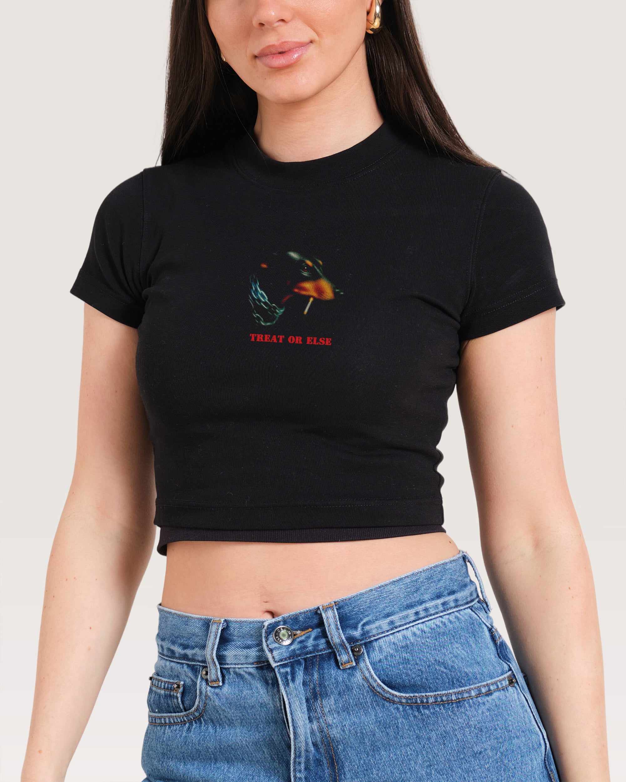 Treat or Else Baby Tee-ShawnCraft