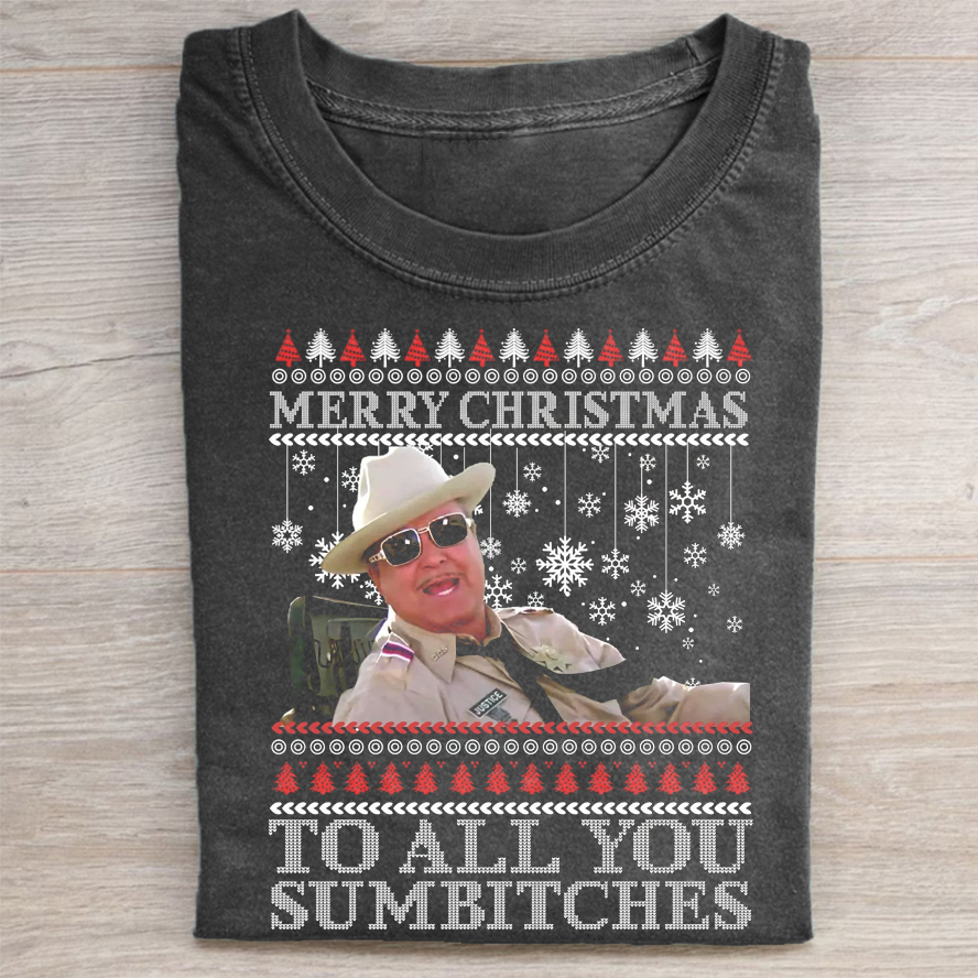 Ugly Smokey and the Bandit Christmas T-shirt-ShawnCraft