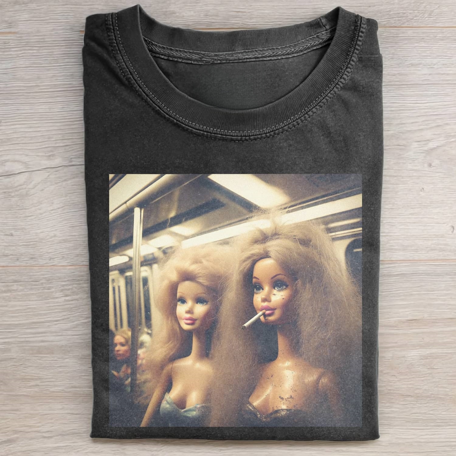 Funny Doll FaceCORE MEME MOOD ICON TEE