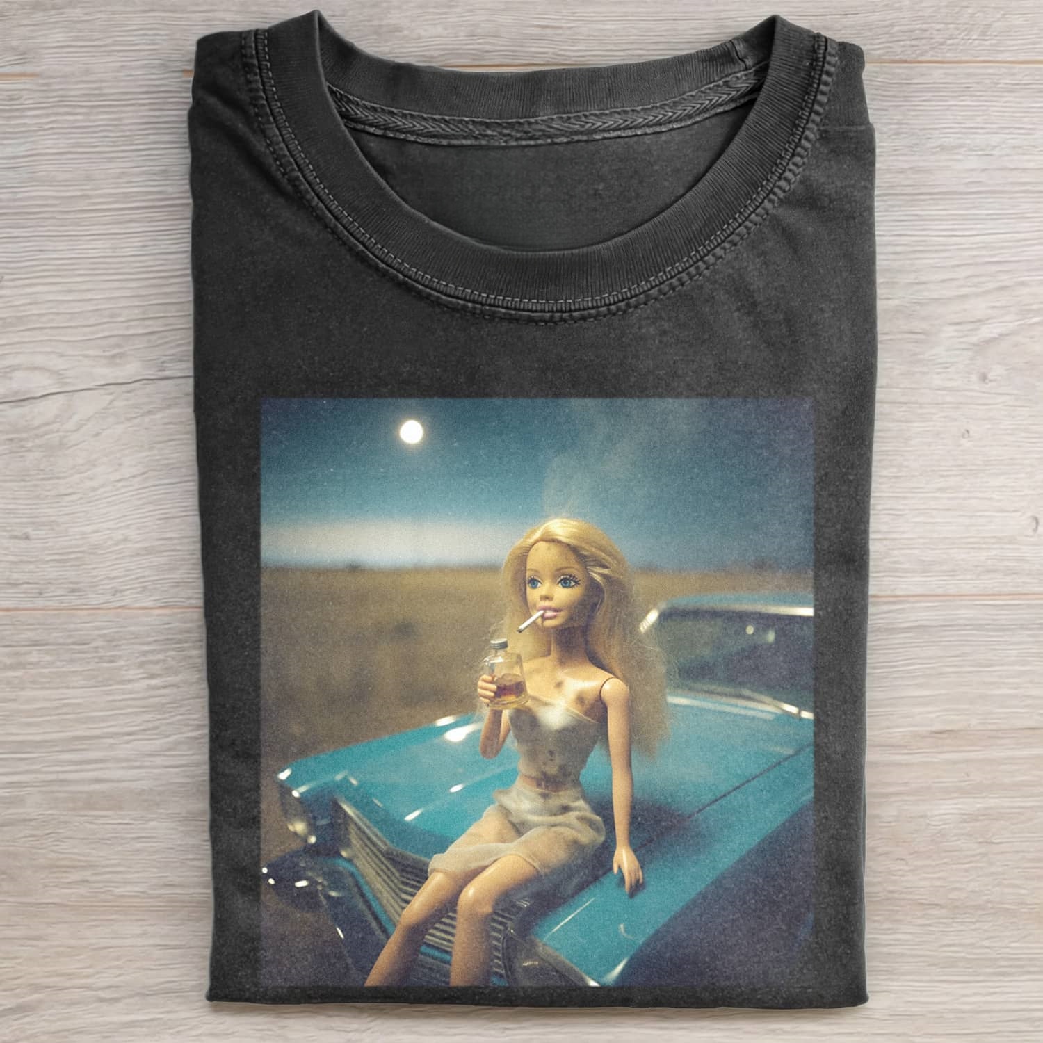 Funny Doll FaceCORE MEME MOOD ICON TEE