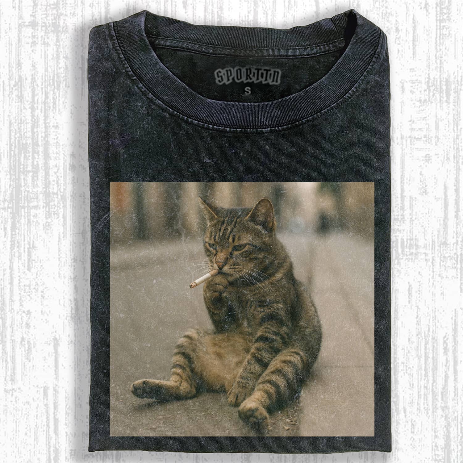 SMOKING CAT MEME T-SHIRT-ShawnCraft