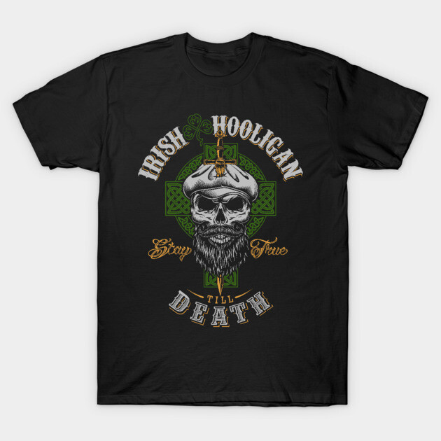 Irish Hooligan St Patricks Celtic T-Shirt-ShawnCraft