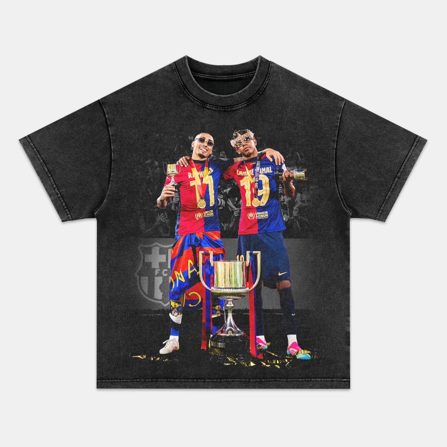 CULERS BLAUGRANA CHAMPION DUO 2025 GRAPHIC T-SHIRT