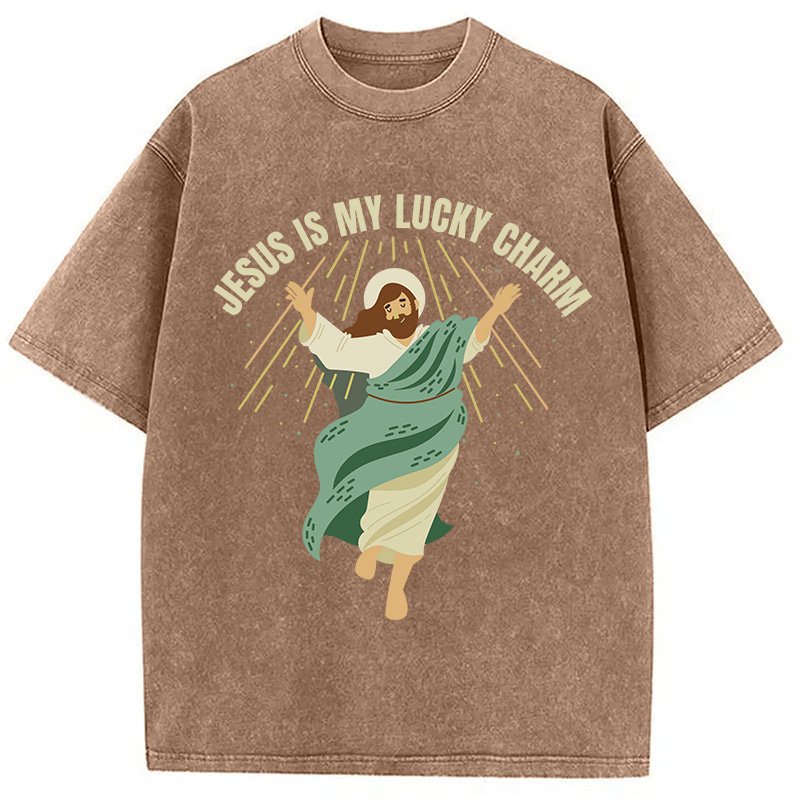 Christian St. Patricks Day Washed T-Shirt-ShawnCraft
