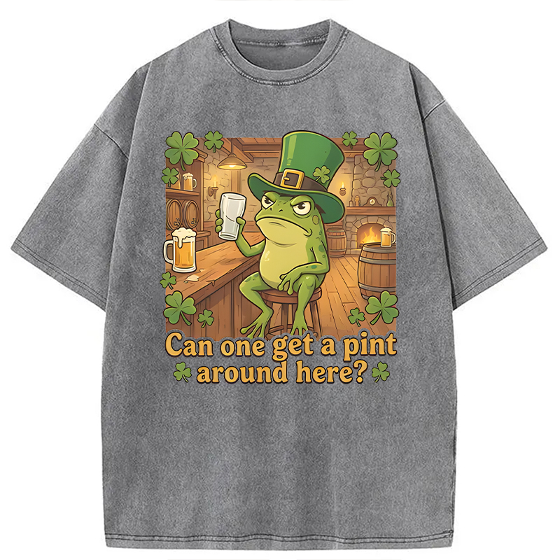 Can One Get a Pint Around Here Washed T-Shirt-ShawnCraft