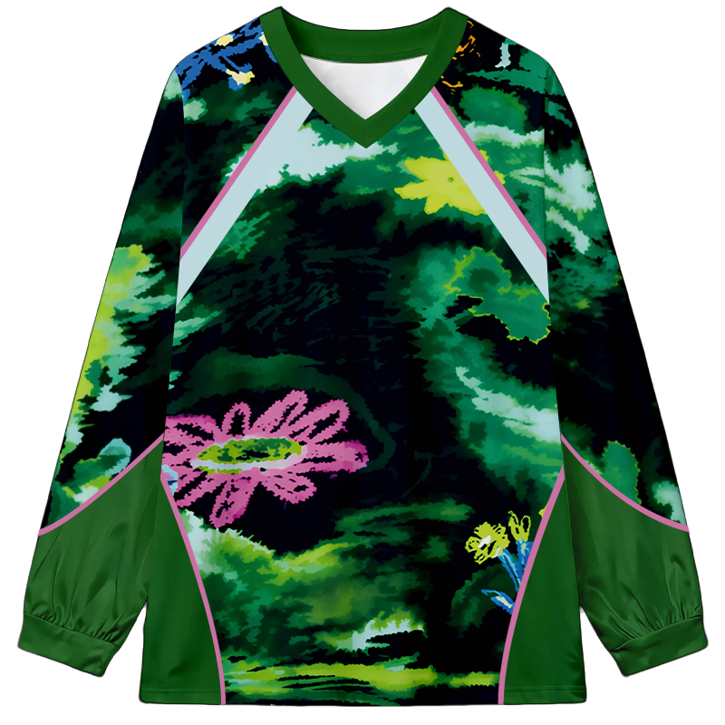 Floral Long Sleeve Graphic Print T-Shirt-ShawnCraft