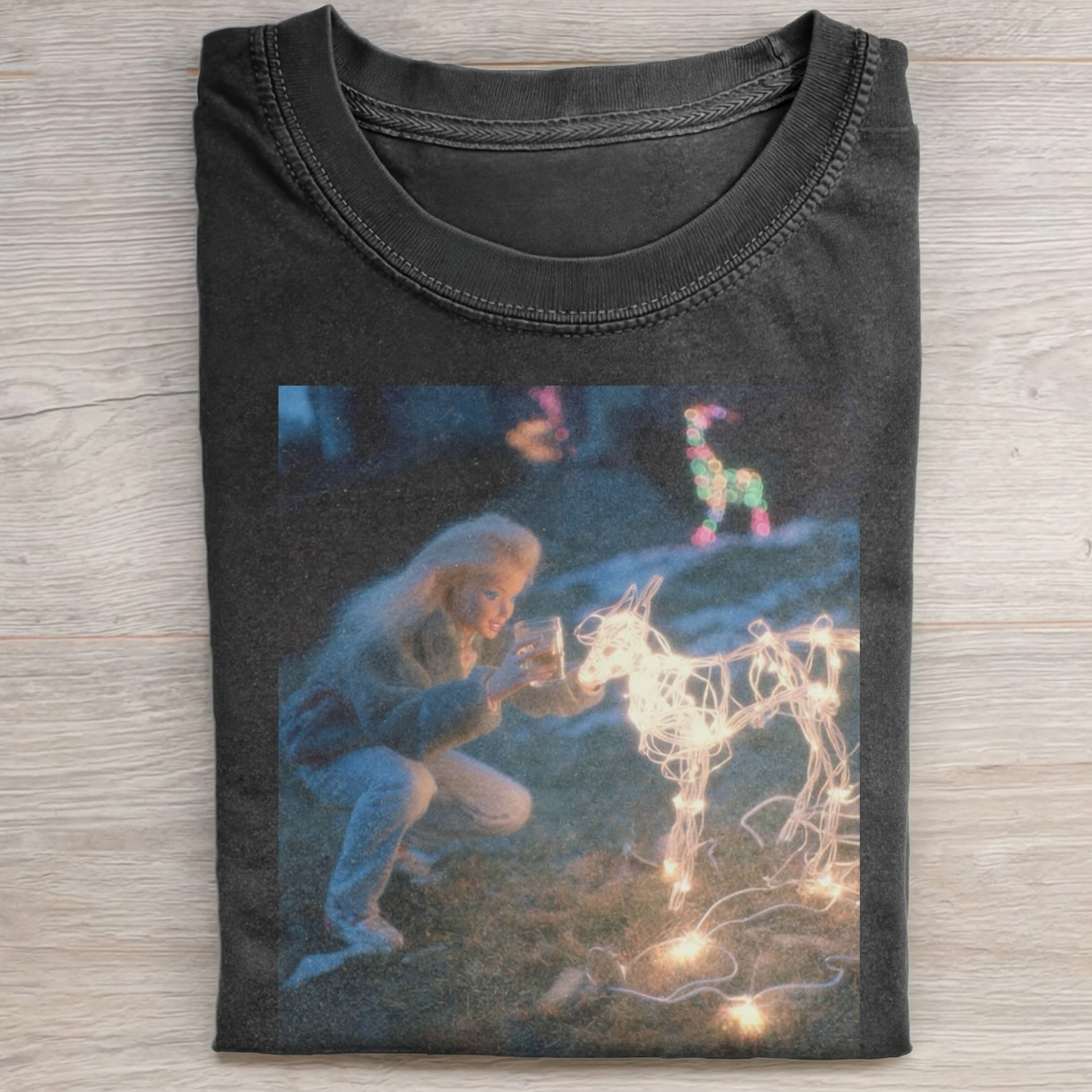 CHRISTMAS Funny Doll FaceCORE VINTAGE TEE