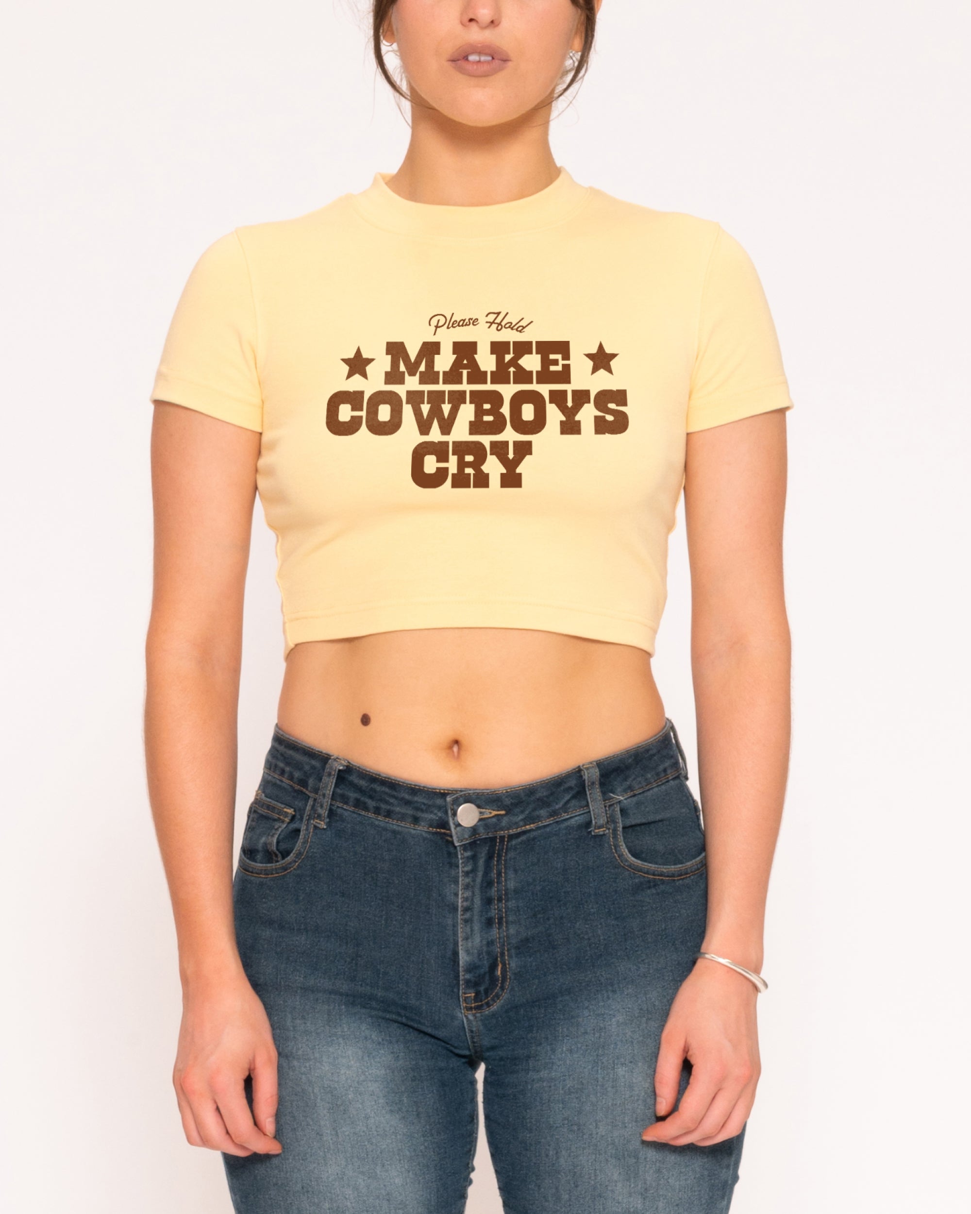 Make Cowboys Cry Baby Tee-ShawnCraft