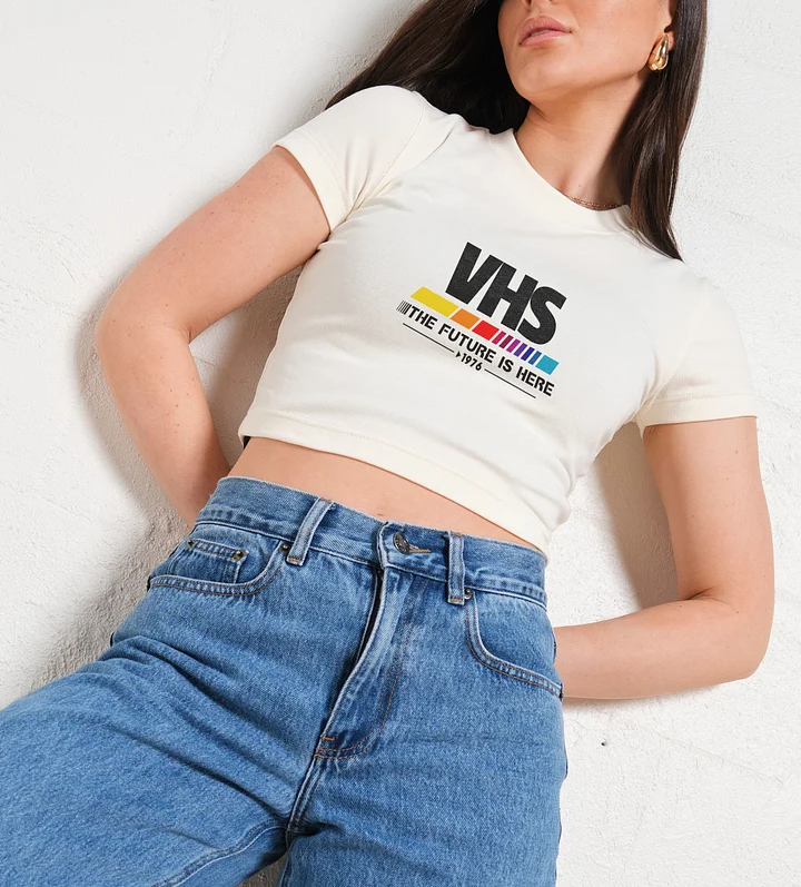 VHS - The Future is Now Baby Tee-ShawnCraft