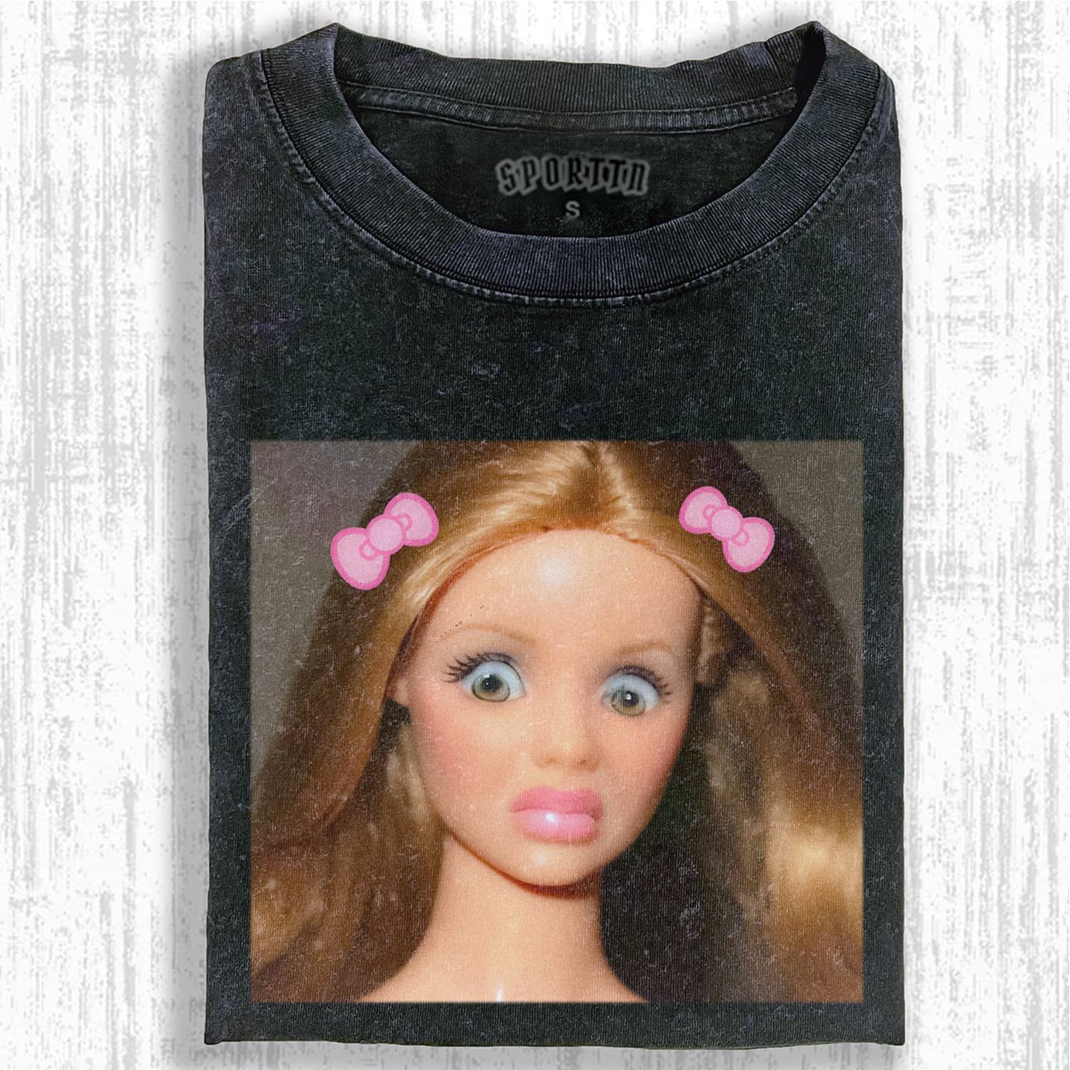 Funny Doll Face GIRL MEME T-SHIRT-ShawnCraft