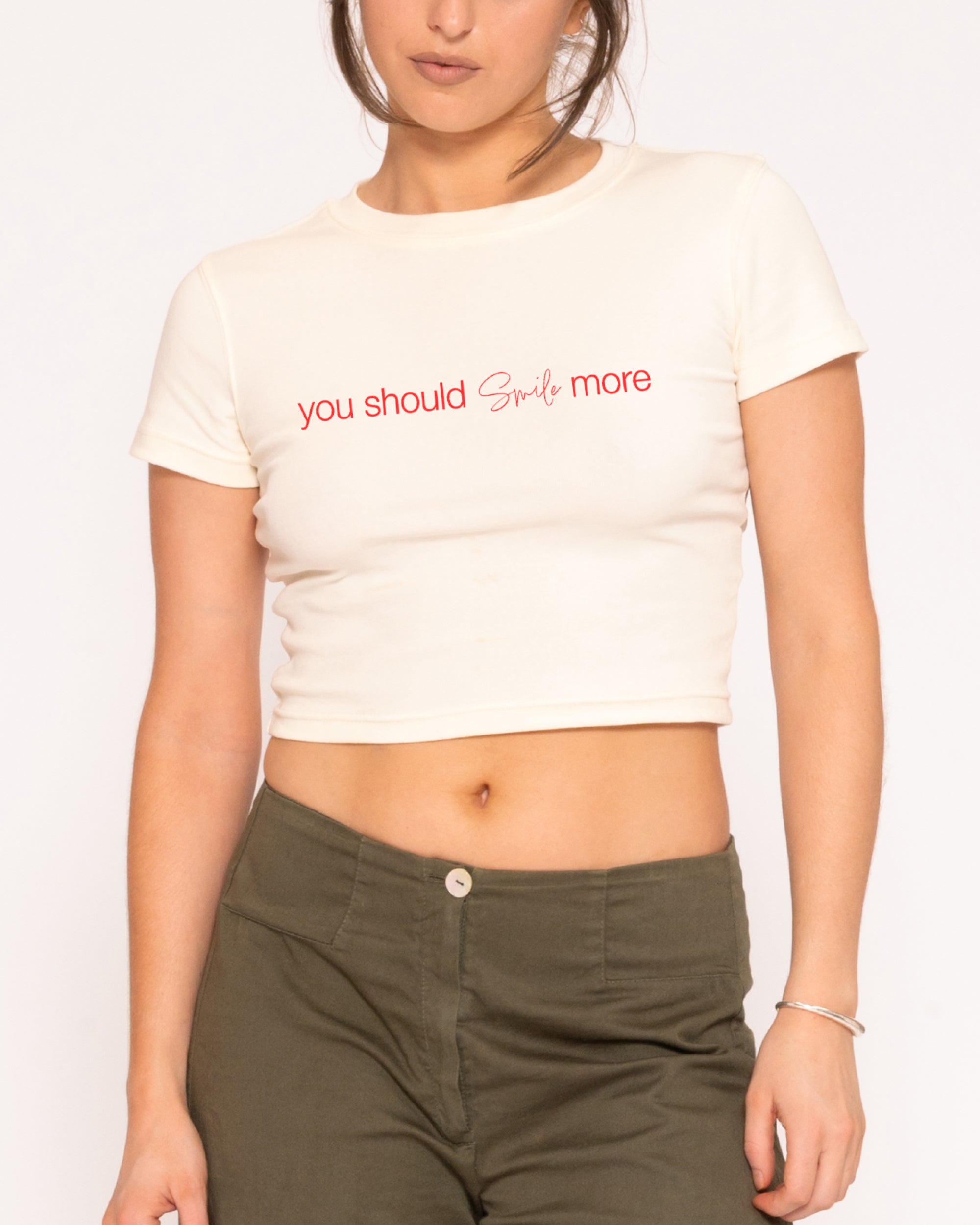 You Should Smile More Baby Tee-ShawnCraft