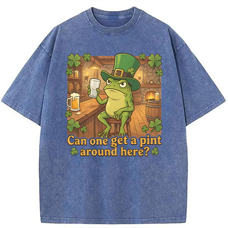 Can One Get a Pint Around Here Washed T-Shirt-ShawnCraft