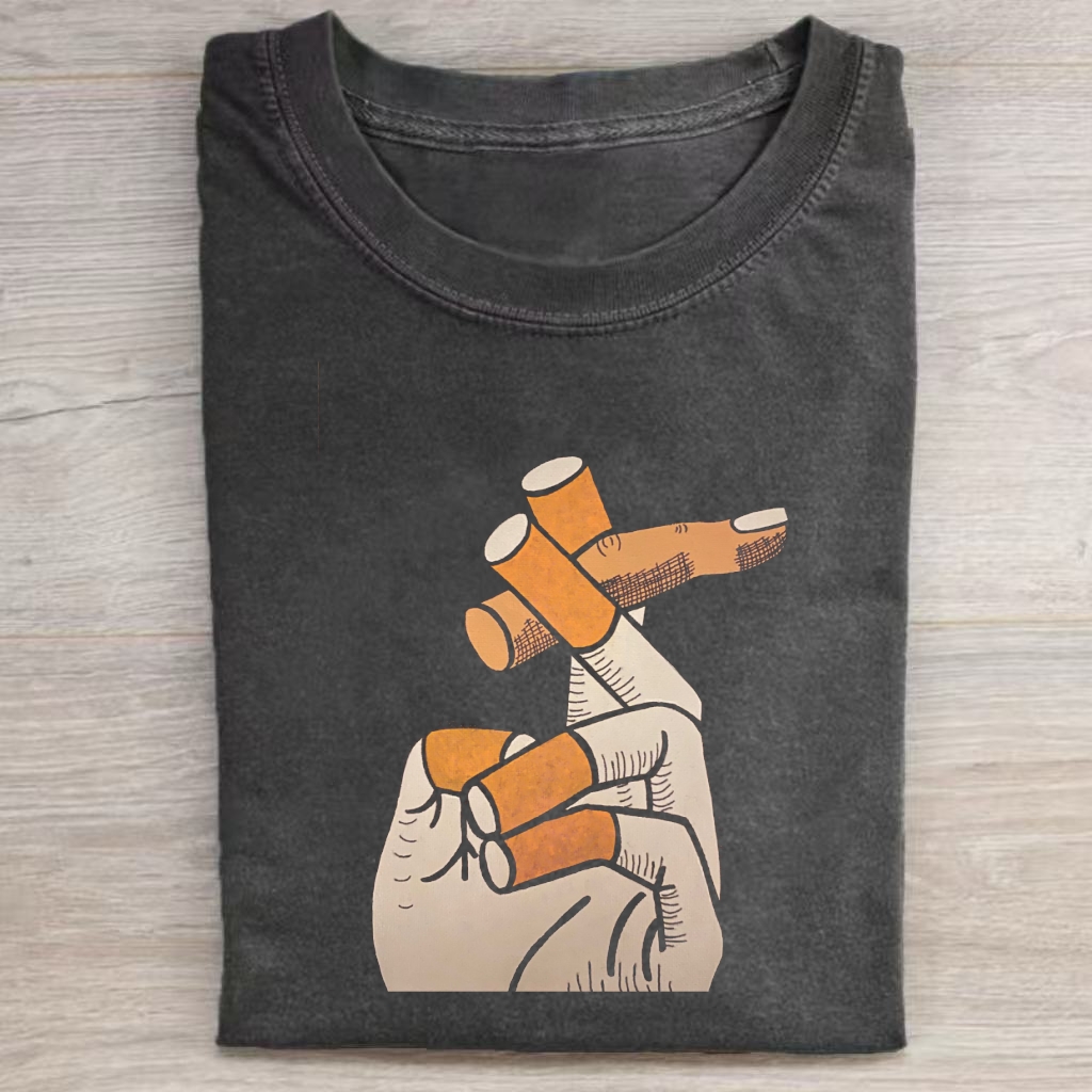 Cigarette Hand Surreal Art T-shirt