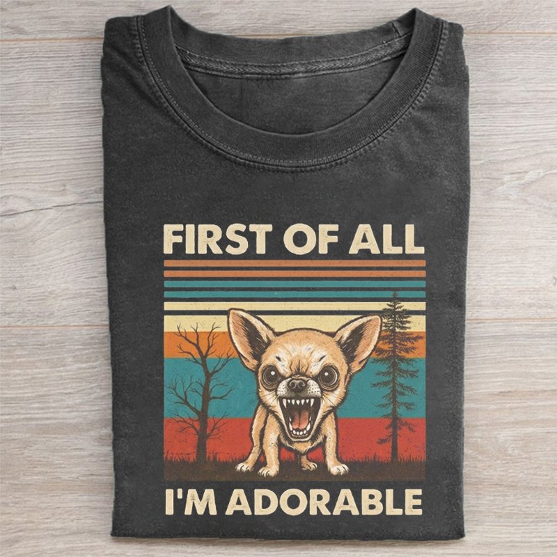 Funny Angry Chihuahua Graphic T-shirt