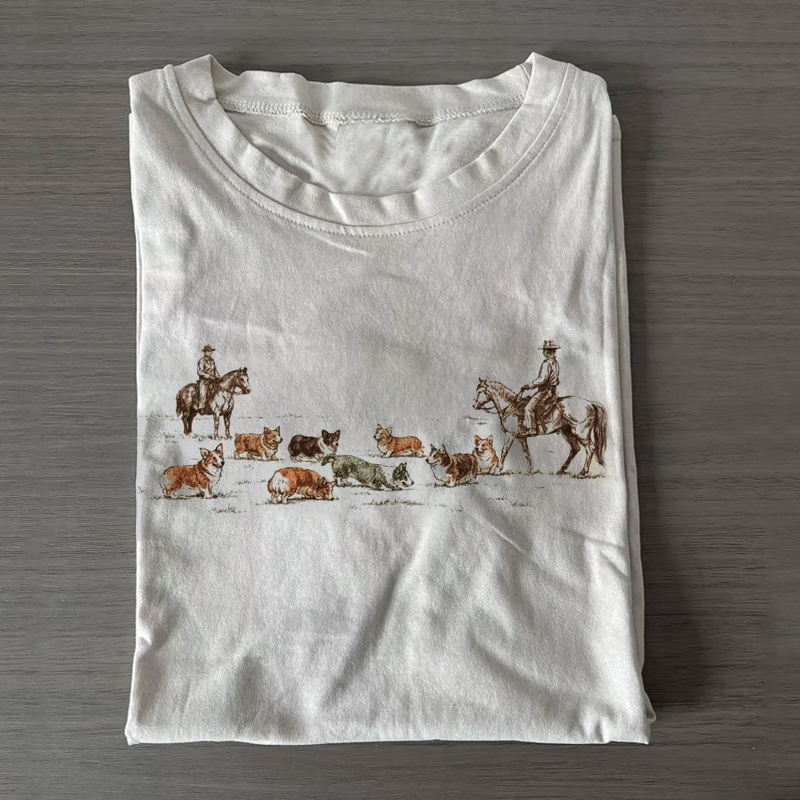 Western Corgi Corgi Roundup T-shirt