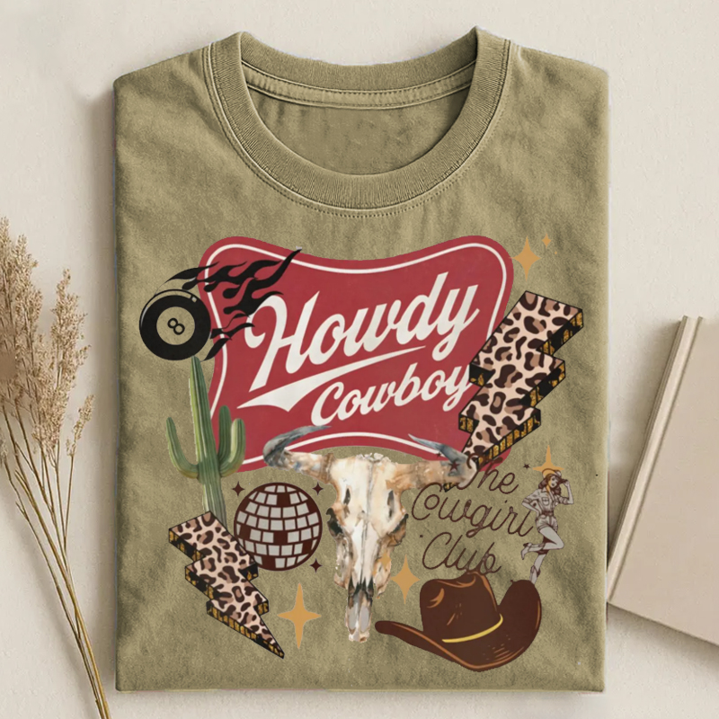 Western Collage Graphic T-shirt