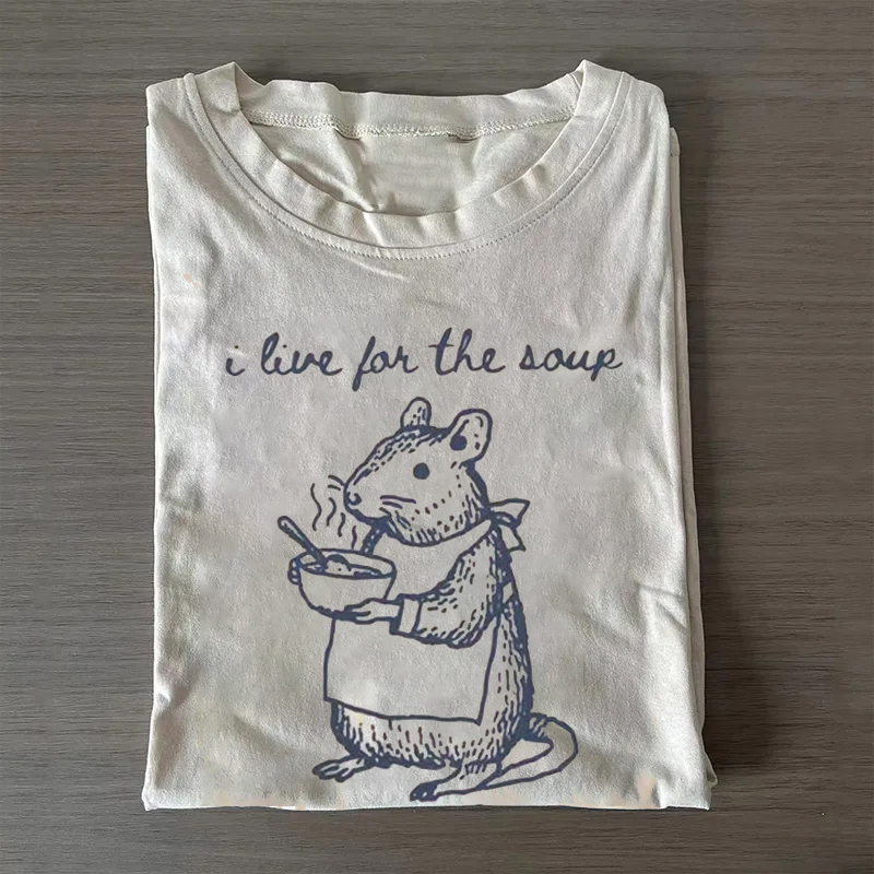 ShawnCraft® Official: Funny Mouse Soup T-shirt - Premium Breathable Cotton Apparel