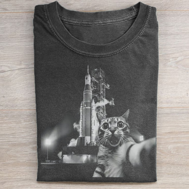 Nasa Artemis 2 Mission T-shirt - Vintage Washed Apparel by VanceMade