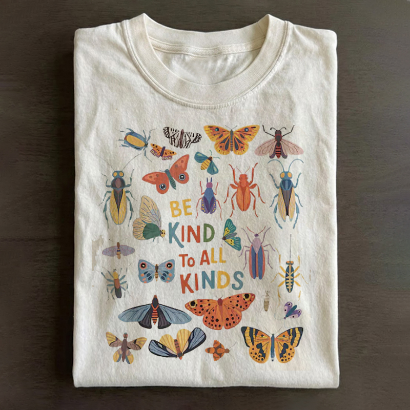 Be Kind to All Kinds T-shirt - Vintage Washed Apparel by VanceMade