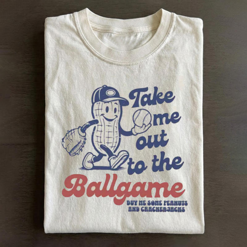 Take Me Out To The Ballgame T-shirt - Vintage Washed Apparel by VanceMade