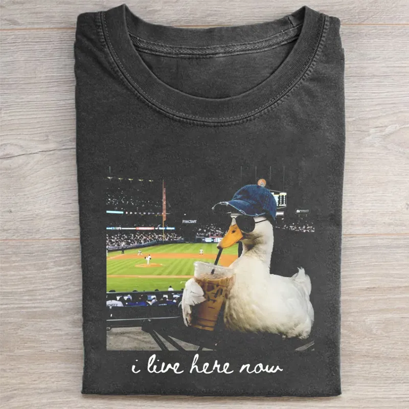 I Live Here Now Goose T-shirt
